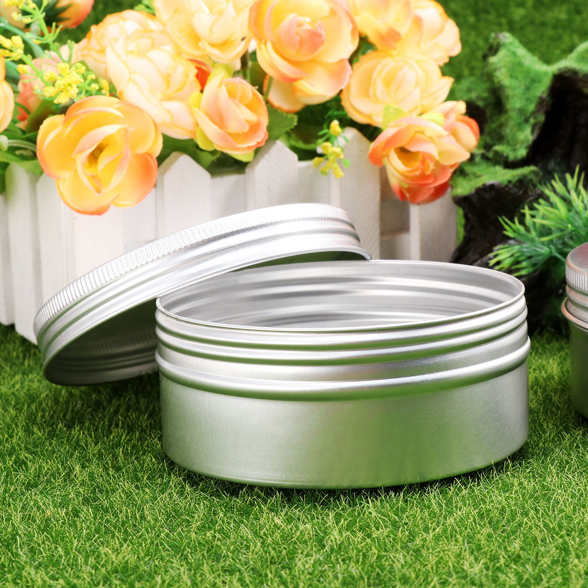 Reusable Bottle - 10Pcs Threaded Aluminium Bottle Sample Canisters