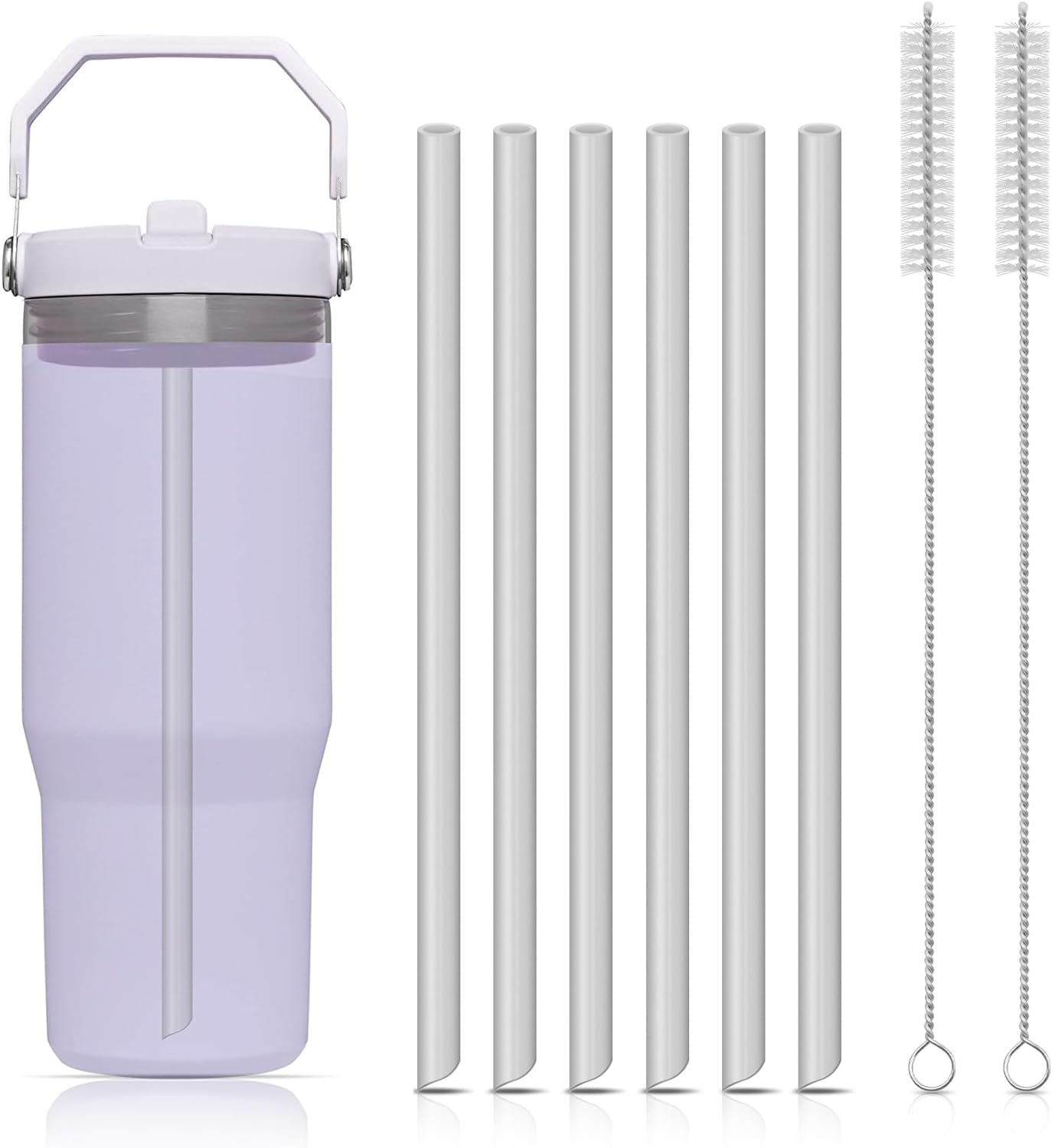 6pcs Reusable Straws Plastic S - Reusable Straw recension och pris