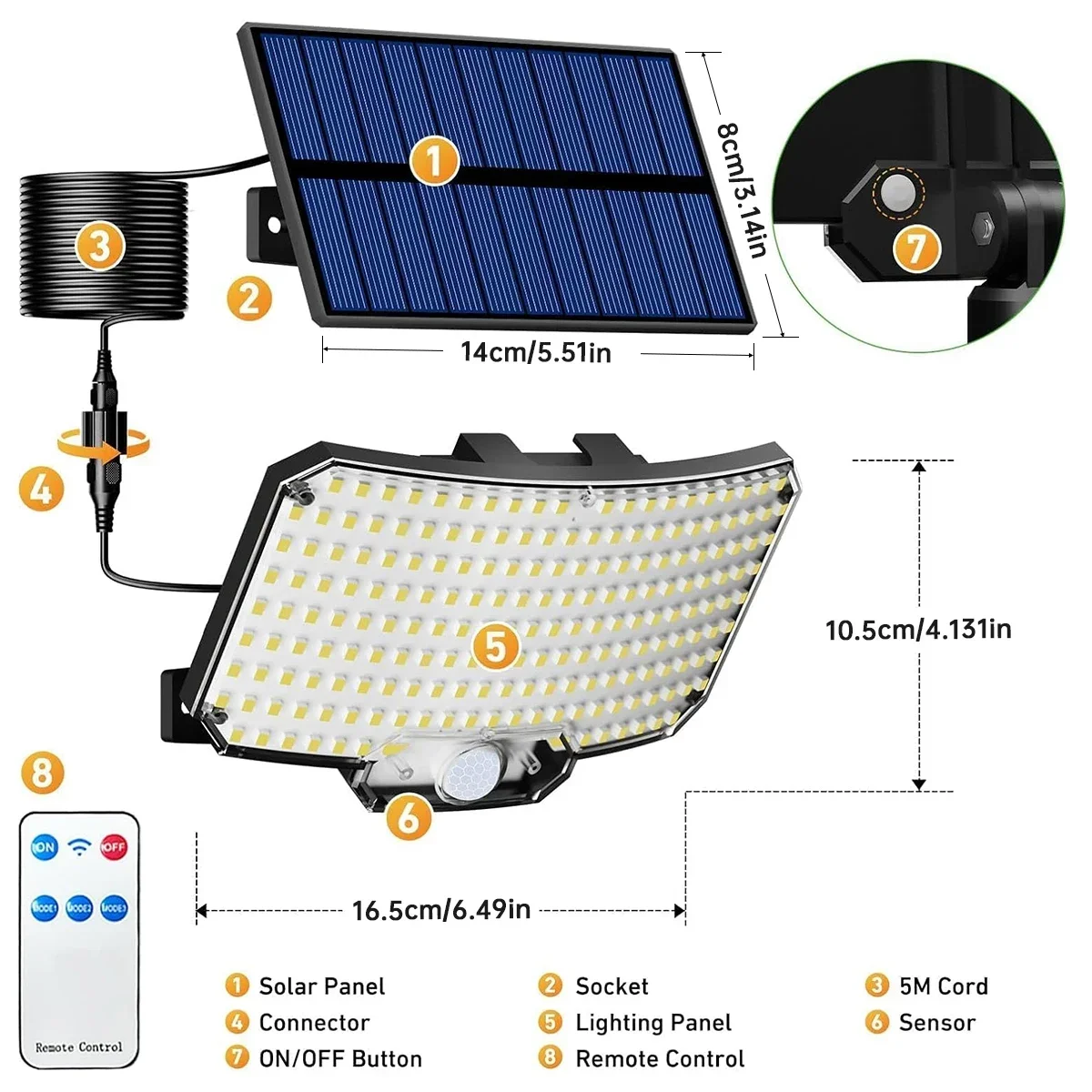 234LED Solar Outdoor Lights Mo - Solar Garden Light recension och pris
