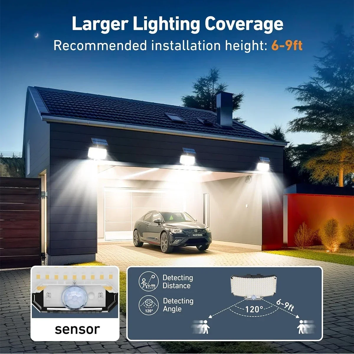 234LED Solar Outdoor Lights Mo - Solar Garden Light recension och pris