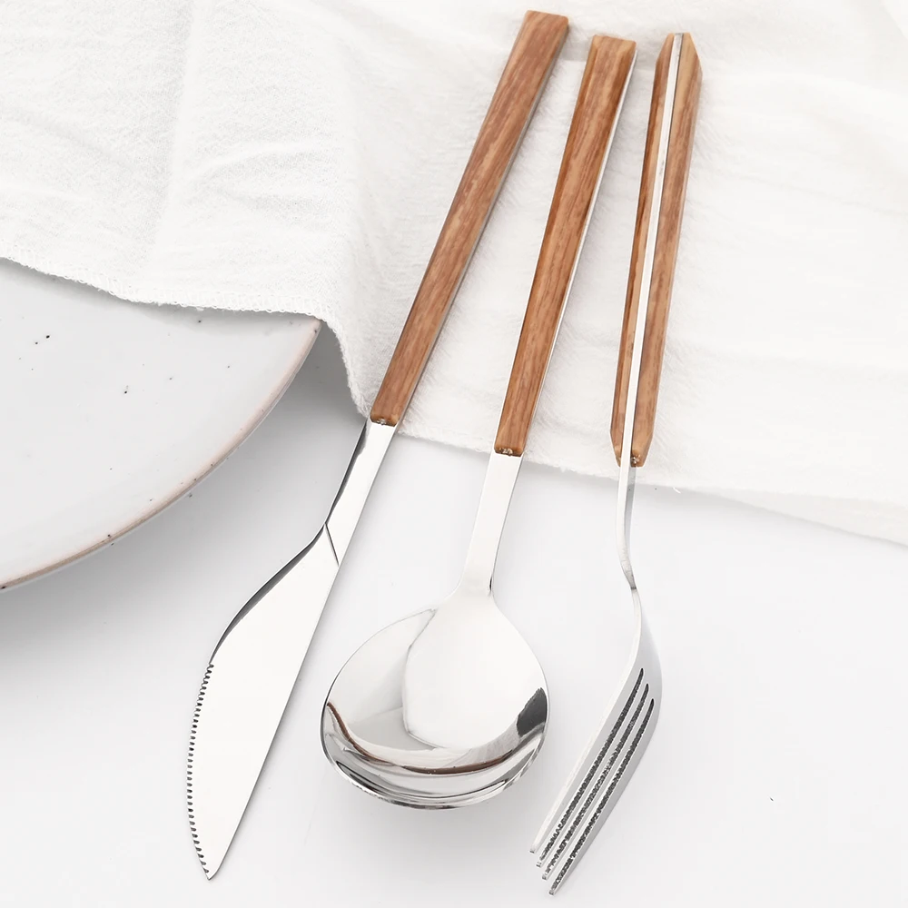 16/24/30Pcs Stainless Steel Im - Bamboo Cutlery recension och pris