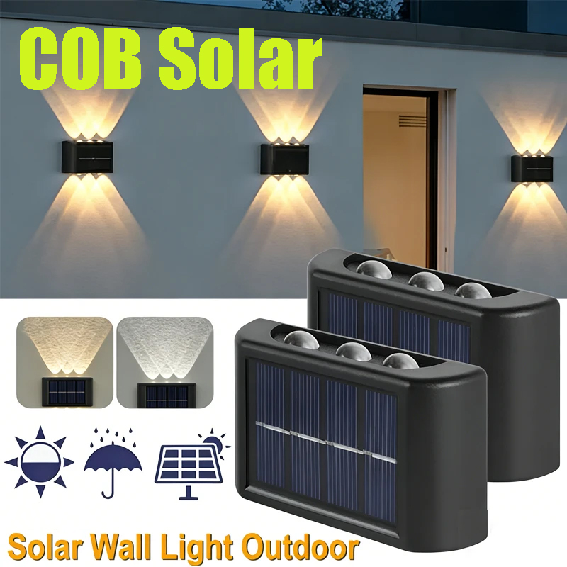 COB Solar Wall Lamp Outdoor Wa - Solar Garden Light recension och pris