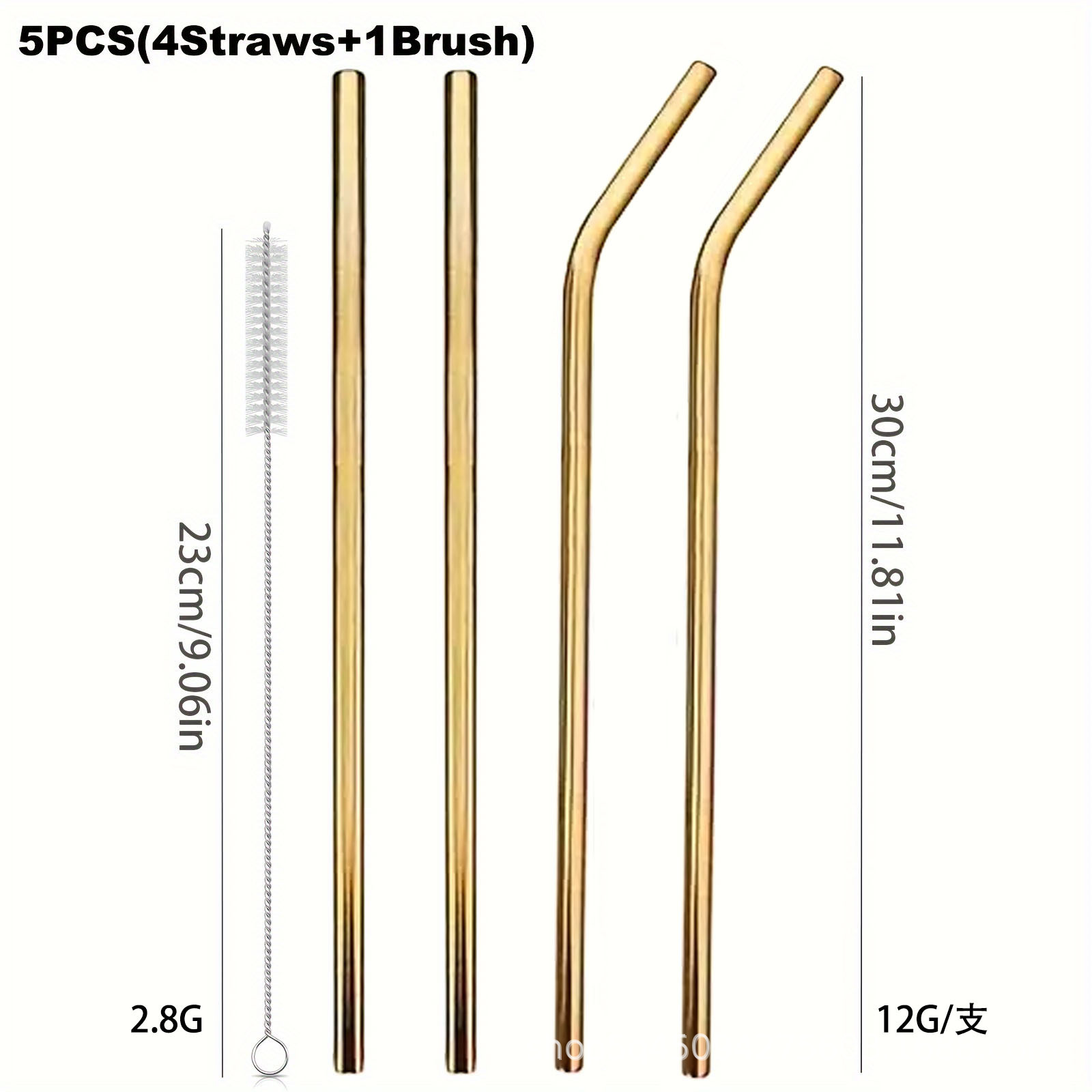 30cm Straws Reusable Stainless - Reusable Straw recension och pris