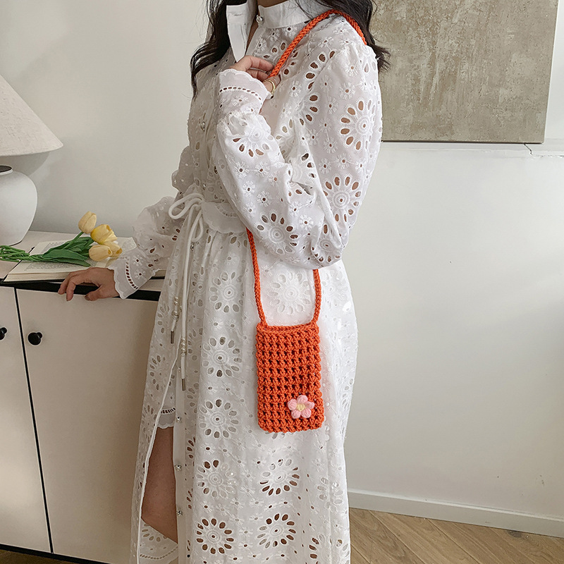1pcs New Hollow Knitting Multi - Reusable Bag recension och pris