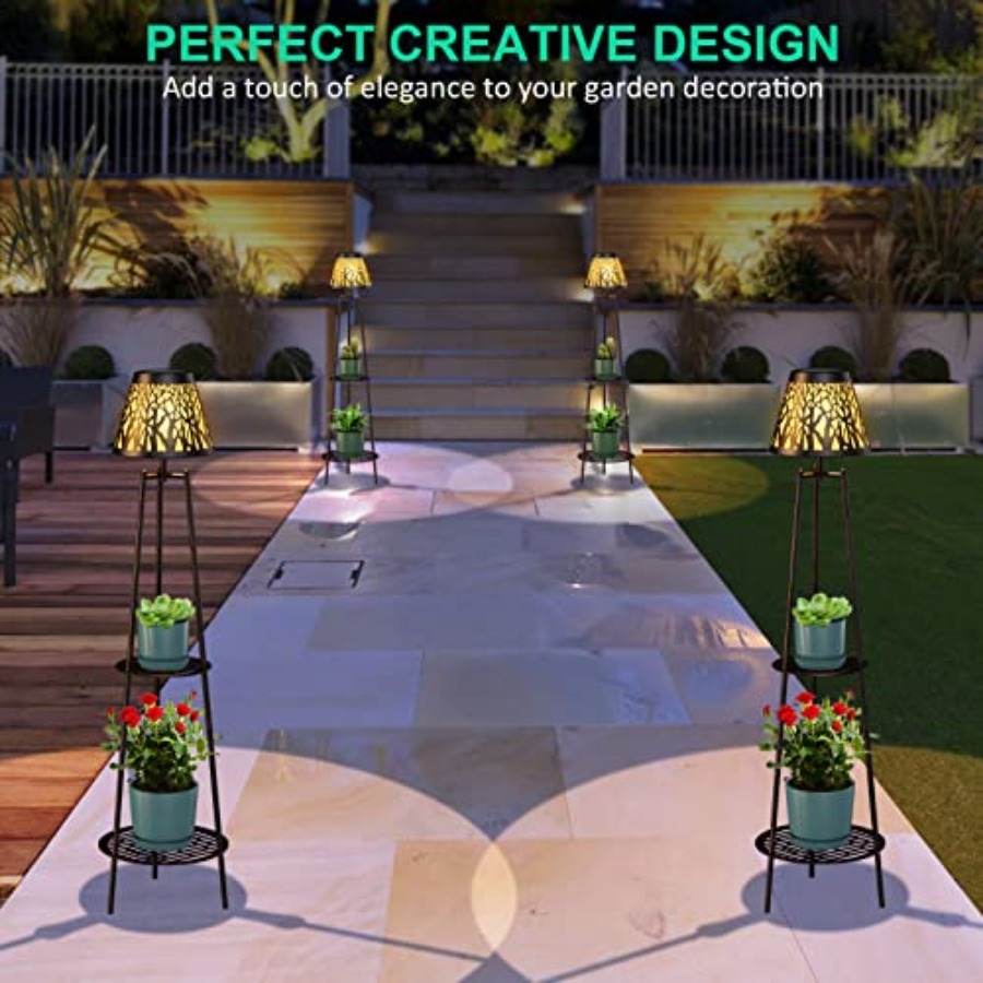 2 Pack Outdoor Solar Floor Lam - Solar Garden Light recension och pris