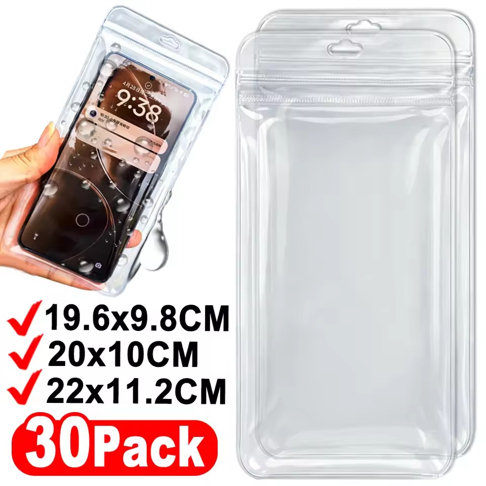 2-20PCS Clear Phone Case Anti- - Reusable Bag recension och pris