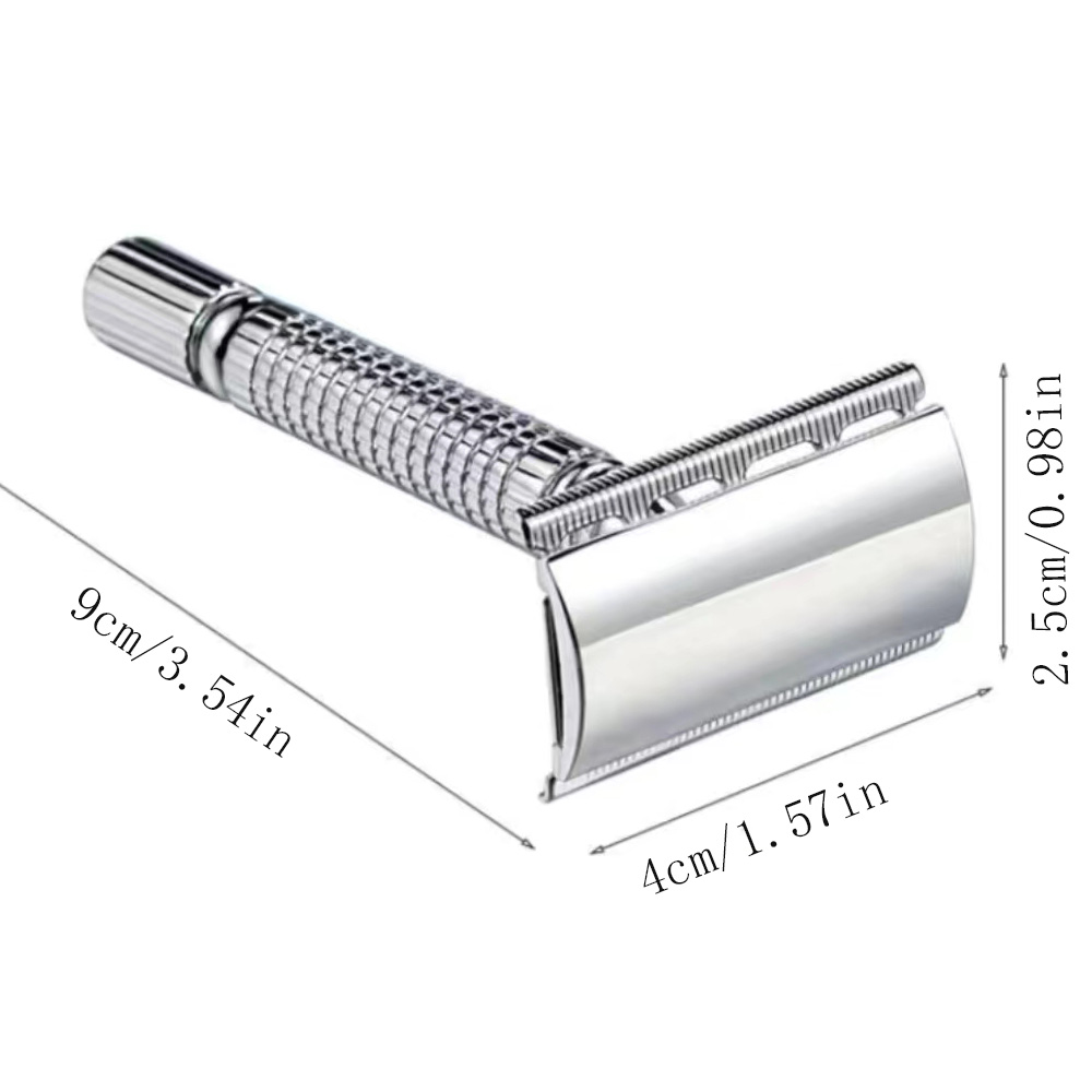Stainless steel short handle c - Safety Razor Handle recension och pris