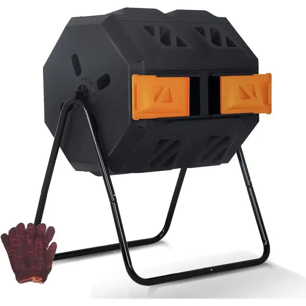 Dual Chamber 43 Gallon Rotatin - Compost Bin recension och pris