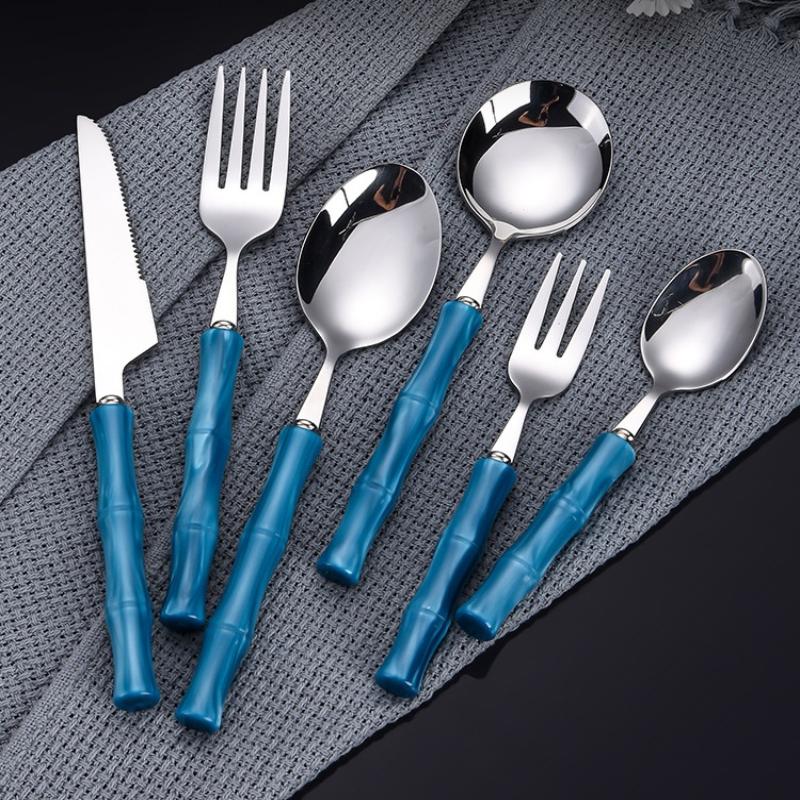 Bamboo Handle Acrylic 304 Stai - Bamboo Cutlery recension och pris